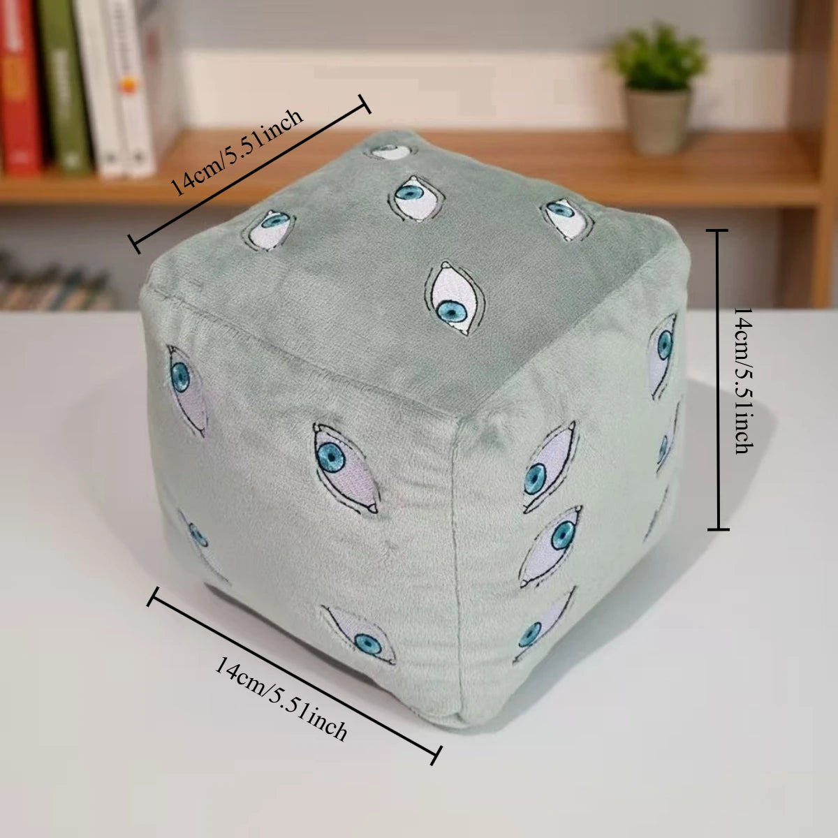 Jujutsu Kaisen Prison Realm Cube Plush Toy Soft Stuffed Anime Figure Pillow Home Decoration Cosplay Accessory Gift Two Color Options Embroidered Eyes