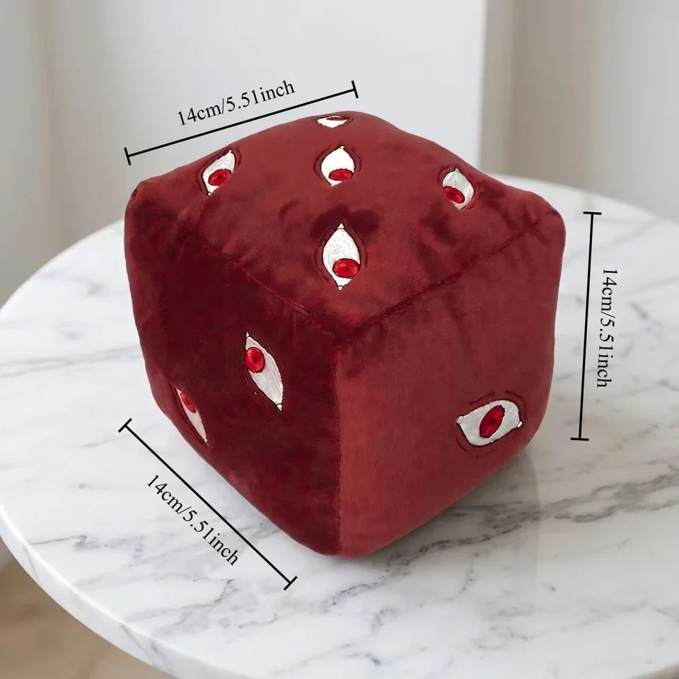 Jujutsu Kaisen Prison Realm Cube Plush Toy Soft Stuffed Anime Figure Pillow Home Decoration Cosplay Accessory Gift Two Color Options Embroidered Eyes