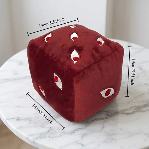 Jujutsu Kaisen Prison Realm Cube Plush Toy Soft Stuffed Anime Figure Pillow Home Decoration Cosplay Accessory Gift Two Color Options Embroidered Eyes