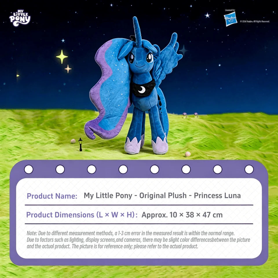 My Little Pony Prototype Plush Set-Princess Celestia & Princess Luna Soft Stuffed Dolls,Royal Alicorn Collectible Gift for Girls