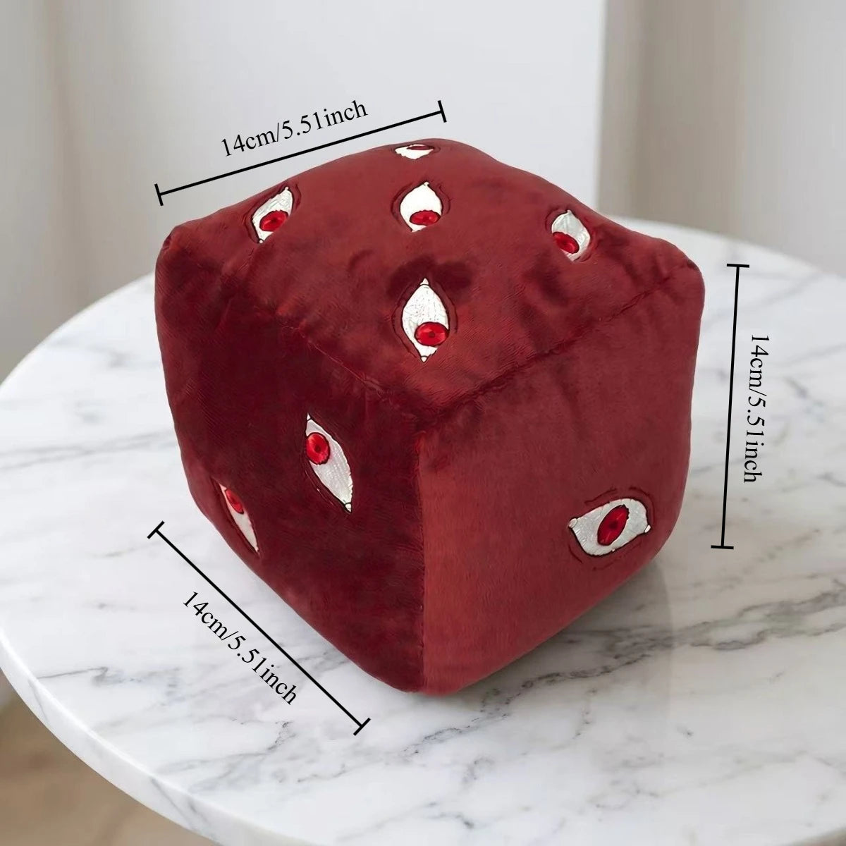 Jujutsu Kaisen Prison Realm Cube Plush Toy Soft Stuffed Anime Figure Pillow Home Decoration Cosplay Accessory Gift Two Color Options Embroidered Eyes