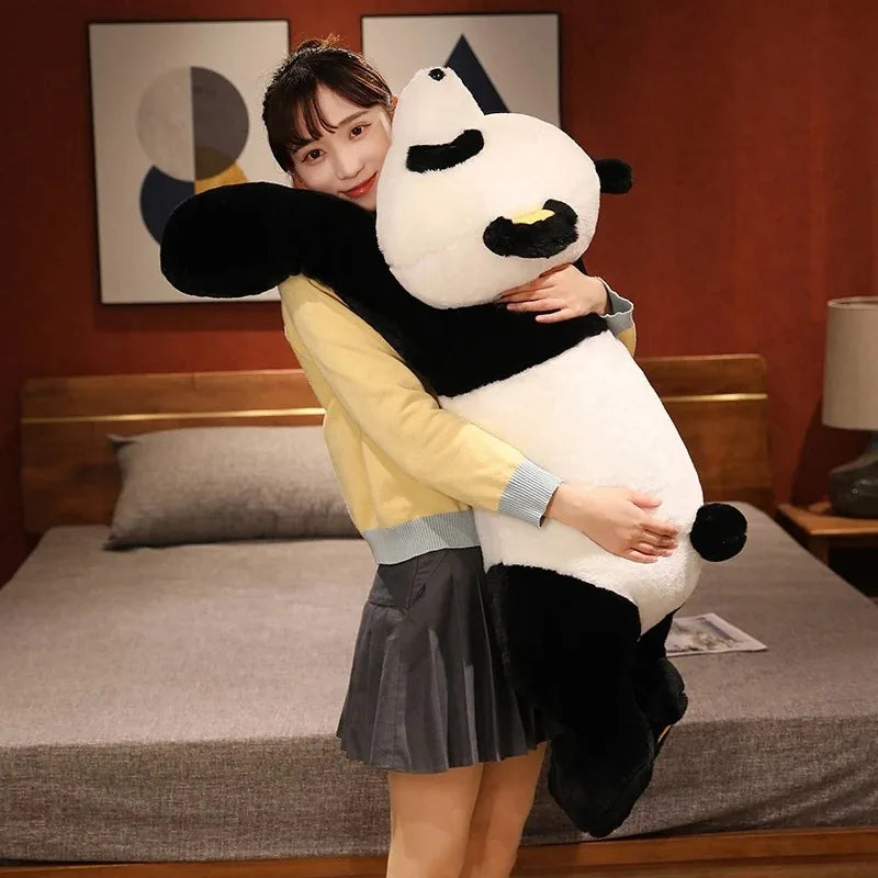 50cm Giant Panda Plush Toys Soft Sleep Pillow Cartoon Animal Bear Stuffed Baby Doll Classic Kids Birthday Christmas Gifts