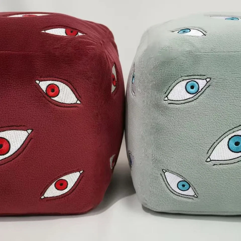Jujutsu Kaisen Prison Realm Cube Plush Toy Soft Stuffed Anime Figure Pillow Home Decoration Cosplay Accessory Gift Two Color Options Embroidered Eyes