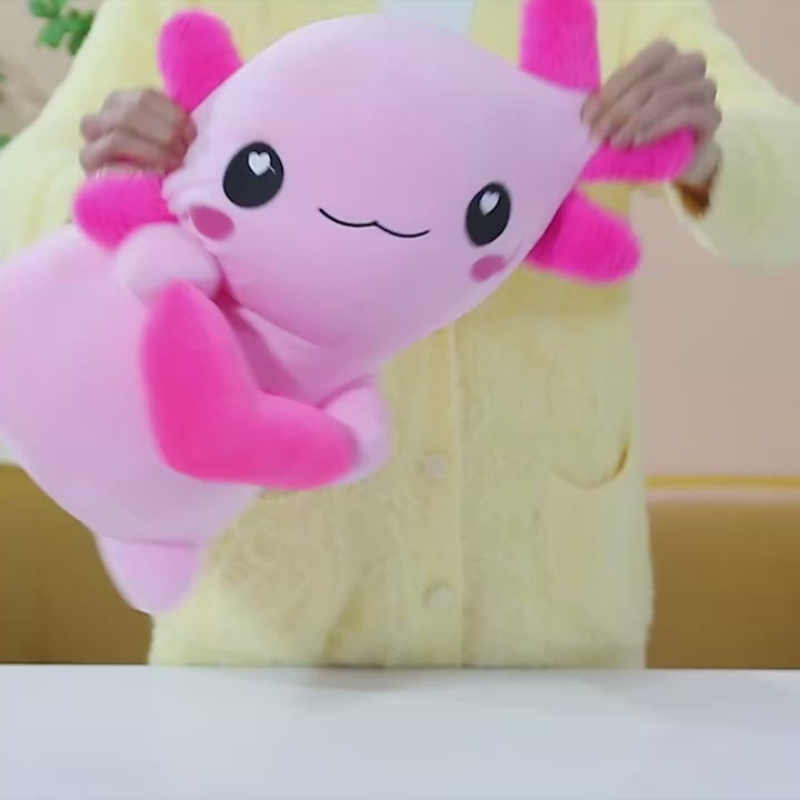 Cross-Border New Model of Axolotl Plush Toy in Four Colors, Cross-Border Hexagonal Dinosaur Toy, Soft Axolotl for Couples